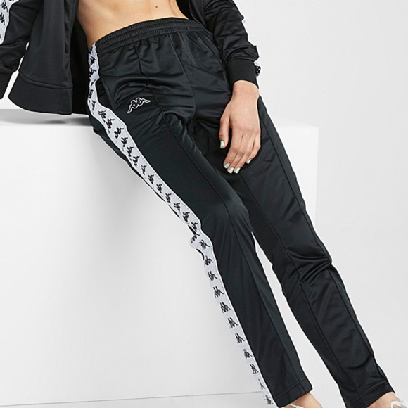Kappa Black and white Astoria track pant - Picture 2 of 3